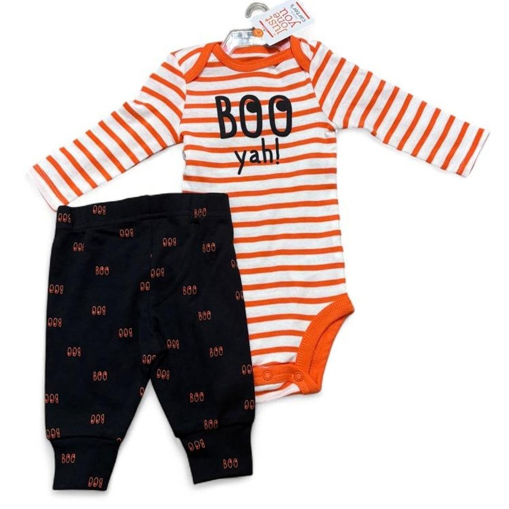 Spooky Graphic Bodysuit & Pants Set Halloween Carter's Just One You Size 3M NWT